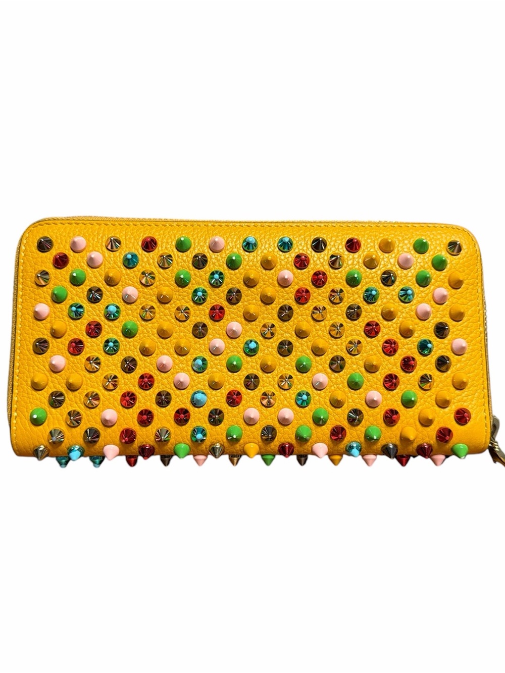 Christian Louboutin Studded Long Zip Wallet